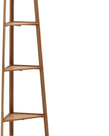Udendørs Reol Victoria Fra Kave Home   Massivt Akacietræ   Rustikt Kolonialt Design H150ã B42ã L42 Cm