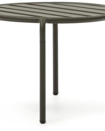 Udendørs Sidebord Kave Home Joncols   Grøn Aluminium  Rust- Og Uv-bestandig H42ã B68ã D68 Cm