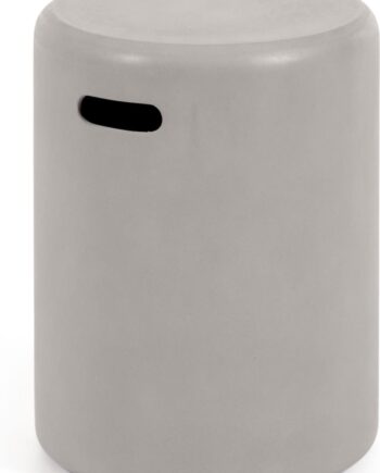 Udendørs Sidebord Kave Home Taimi Beton Natur   Vejrresistent Nordisk Design 35   35   45 Cm