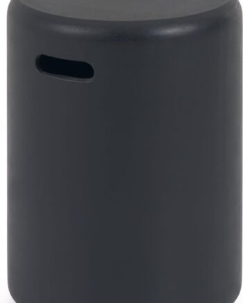 Udendørs Sidebord Kave Home Taimi Sort Cement 45x35x35cm