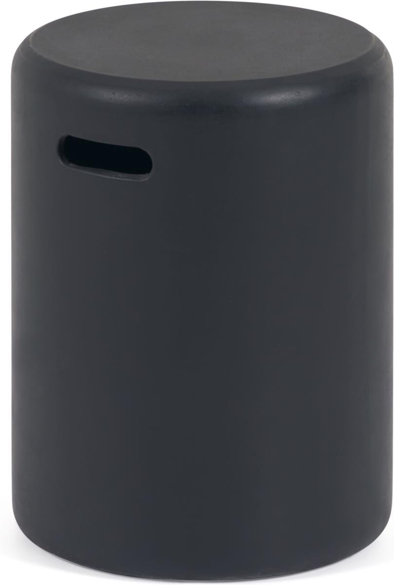 Udendørs Sidebord Kave Home Taimi Sort Cement 45x35x35cm