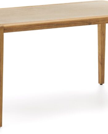 Udendørs Sofabord Kave Home Better Rustik Natur   200x90x77 Cm  Akacietræ Cement