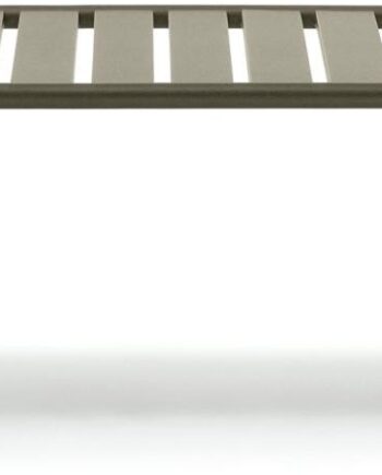 Udendørs Sofabord Kave Home Joncols Aluminium Grøn L113xb65xh35 Cm Moderne Nordisk