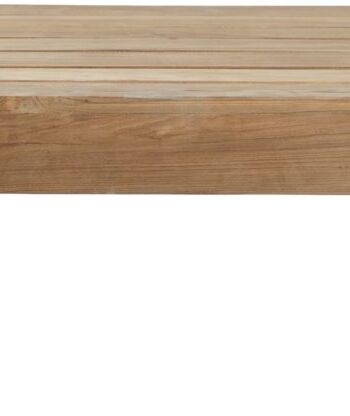 Udendørs Sofabord Terrassebord House Doctor Woodie Teak Natur 82x70x35 Cm
