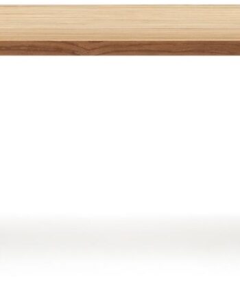 Udendørs Spisebord Kave Home Canadell   Massivt Genanvendt Teak Natur 220   100   77 Cm
