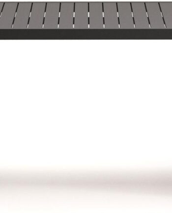 Udendørs Spisebord Kave Home Culip Aluminium Grå 180x90 Cm Havemøbel