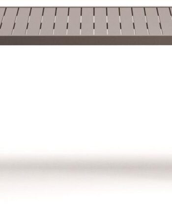 Udendørs Spisebord Kave Home Culip Aluminiumsbord H75   B100   L220 Cm Med Plastfødder