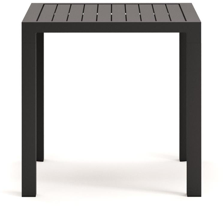 Udendørs Spisebord Kave Home Culip Grå Aluminium 77x77x75 Cm Moderne Nordisk Let Og Praktisk