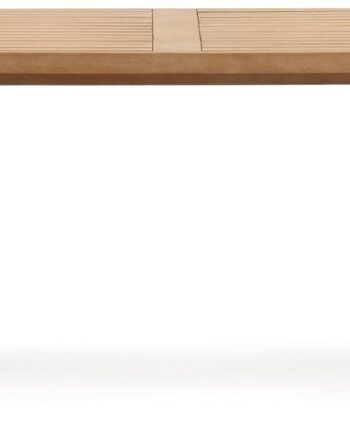 Udendørs Spisebord Kave Home Maset Fscâ    Massivt Eukalyptustræ Natur 100x225 Cm