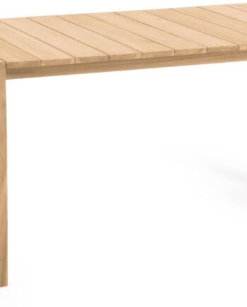 Udendørs Spisebord Kave Home Victoire Teak Natur 200x100 Cm Rustik Kolonial Bæredygtigt