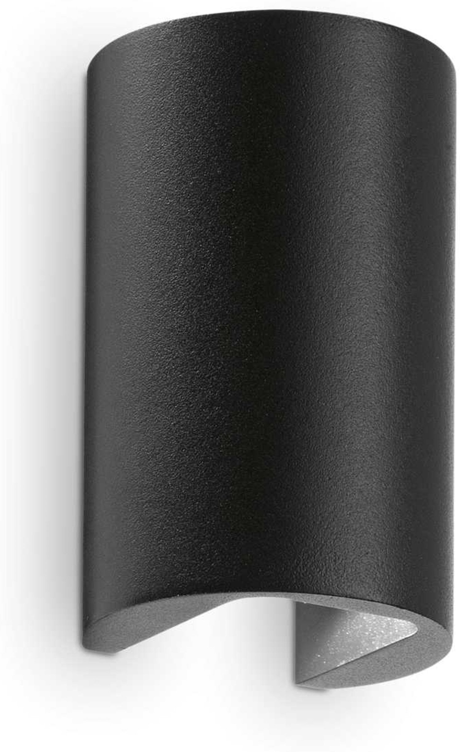 Udendørs Væglampe Ideal Lux Apollo Sort Led Op- Og Nedlys Ip44 Aluminium