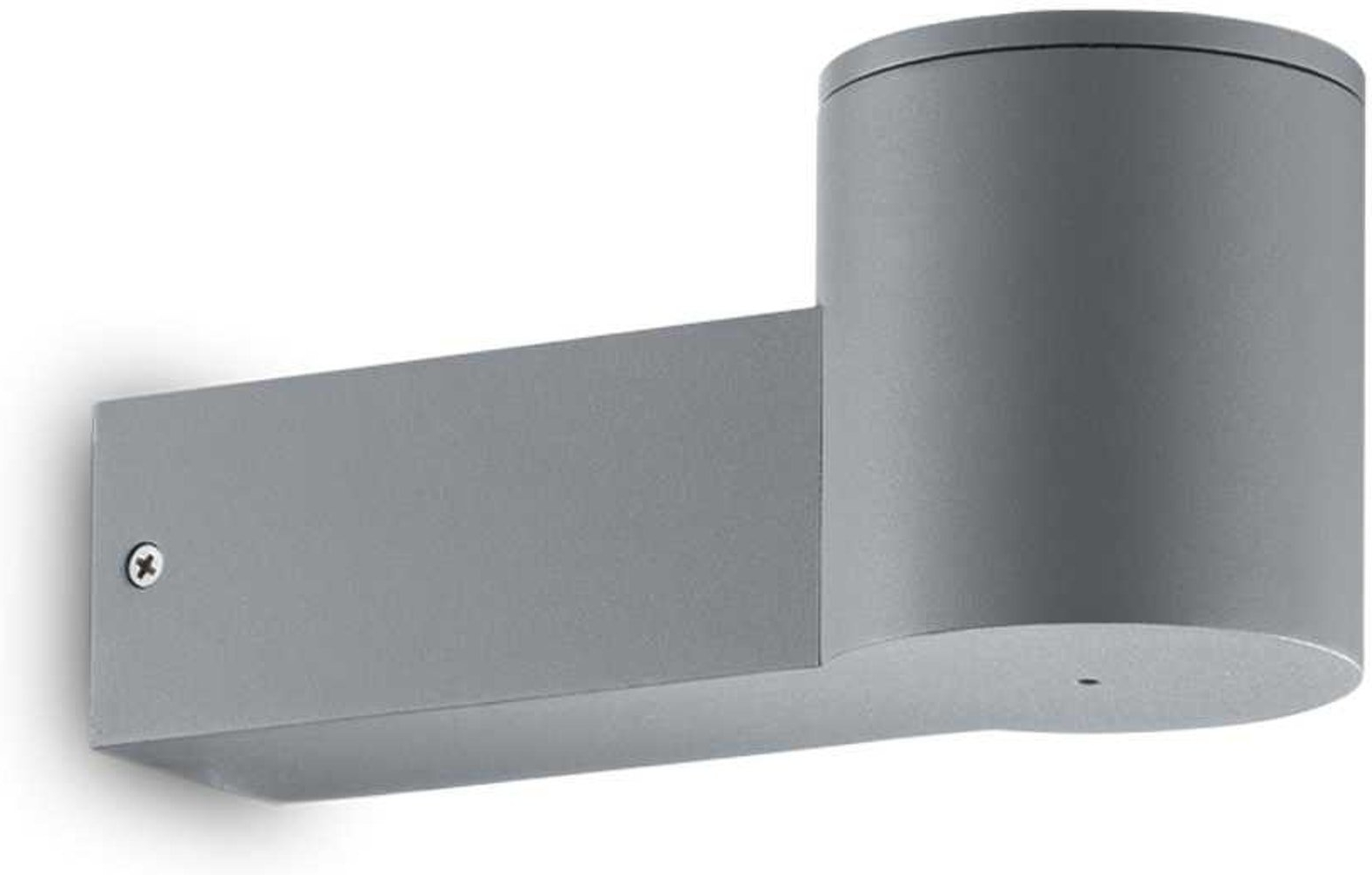 Udendørs Væglampe Ideal Lux Clio Grå Aluminium Ip44