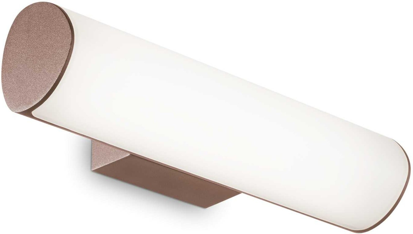 Udendørs Væglampe Ideal Lux Etere Facadelampe Indbygget Led 1130 Lm 4000   Ip44 30ã 7ã 10 Cm Kaffefarvet
