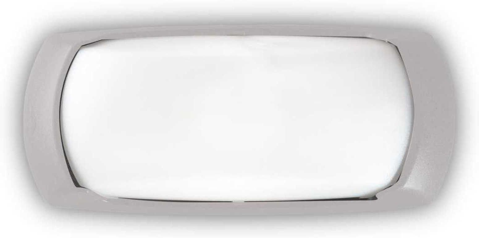 Udendørs Væglampe Ideal Lux Felix Grå 30 Cm Robust Harpiks Ip66 E27 23w