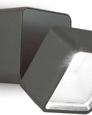 Udendørs Væglampe Ideal Lux Omega Square Antracit   Led 650 Lm  4000    Ip54  9ã 9ã     Cm