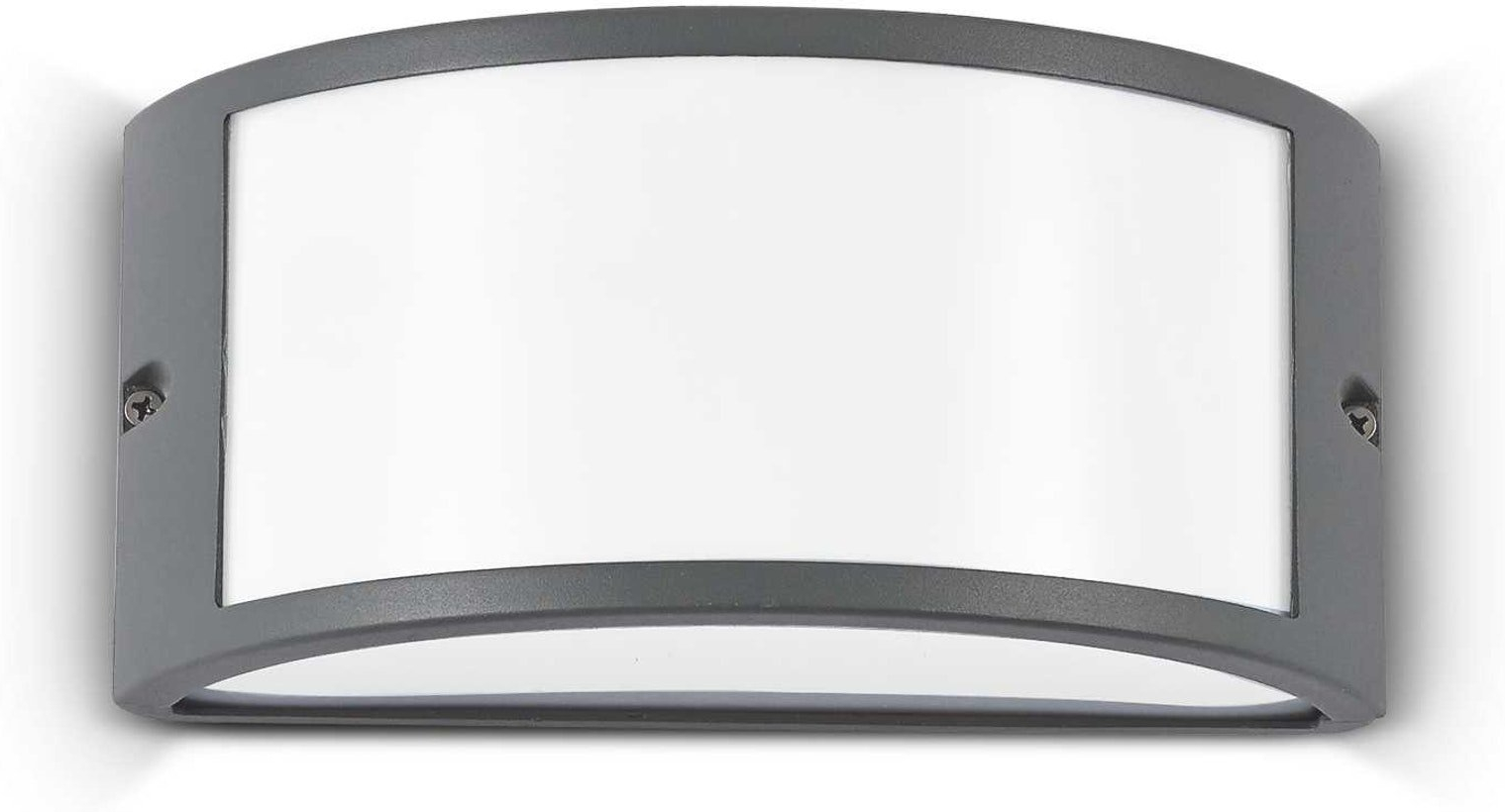 Udendørs Væglampe Ideal Lux Rex-  Antracit Ip44 Aluminium E27 25   12   13 Cm