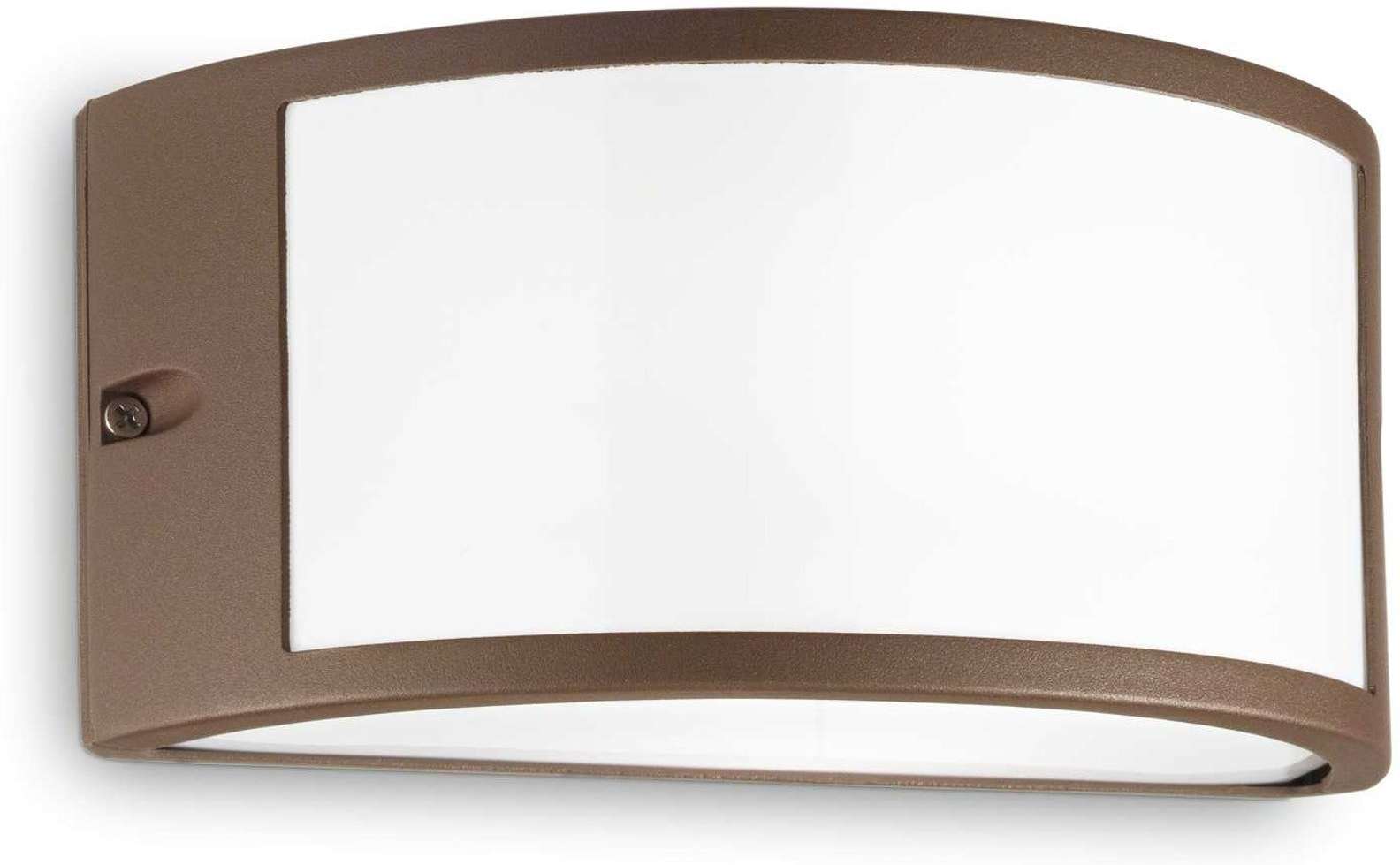 Udendørs Væglampe Ideal Lux Rex-  Kaffe-farvet Ip44 E27 Aluminium
