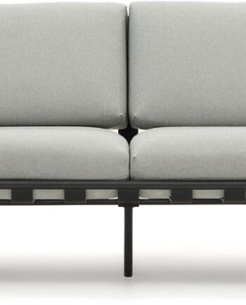 Udendørs  -personers Sofa Kave Home Joncols Grå   Nordisk Design   Aluminium Med Aftagelige Puder