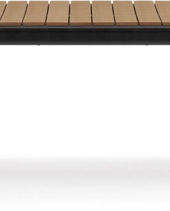 Udtrækkeligt Udendørs Spisebord Kave Home Canyelles   Aluminium  Moderne Nordisk Design  Sort Brun