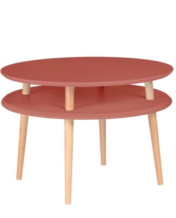 Ufo Sofabord Diameter 70cm     45cm Antik Pink