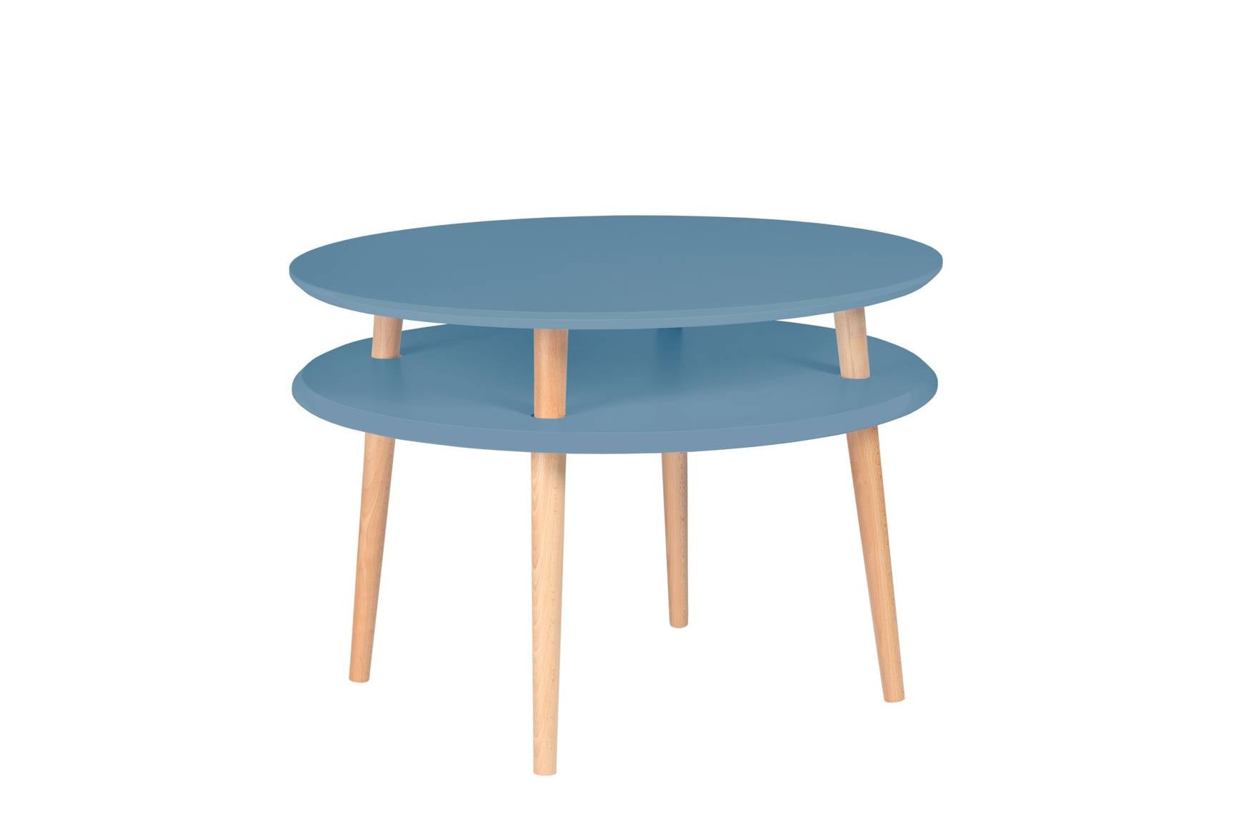 Ufo Sofabord Diameter 70cm     45cm Blå