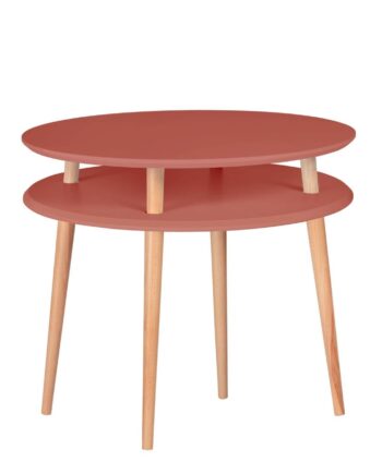 Ufo Sofabord Diameter 70cm   Højde 61cm Antik Pink