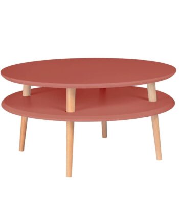 Ufo Sofabord Diameter 70cm   Højde 35cm Antik Pink