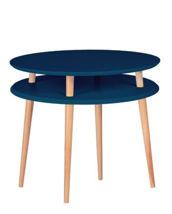 Ufo Sofabord Diameter 70cm   Højde 61cm Benzinblå