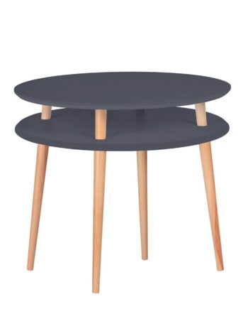 Ufo Sofabord Diameter 70cm   Højde 61cm Grafit