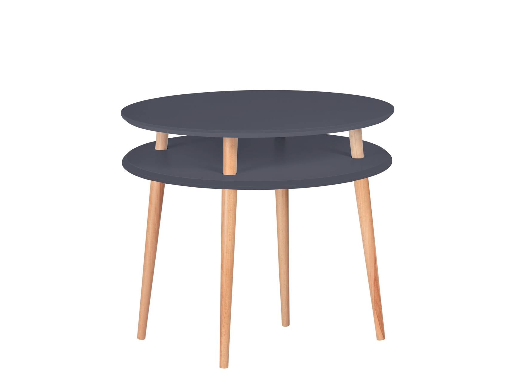 Ufo Sofabord Diameter 70cm   Højde 61cm Grafit