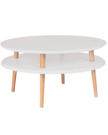 Ufo Sofabord Diameter 70cm   Højde 35cm Lysegrå