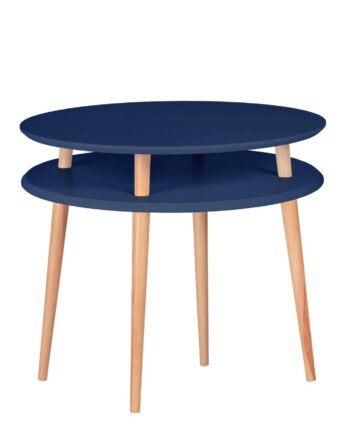 Ufo Sofabord Diameter 70cm   Højde 61cm Marineblå