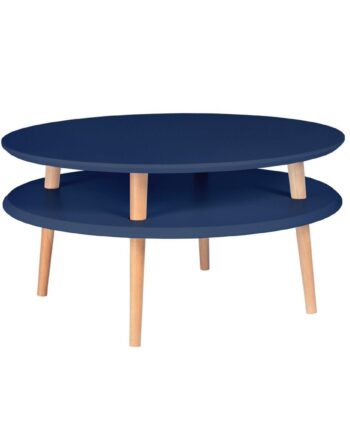 Ufo Sofabord Diameter 70cm   Højde 35cm Marineblå