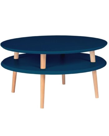 Ufo Sofabord Diameter 70cm   Højde 35cm Petrolblå
