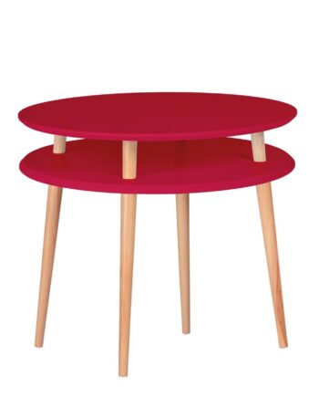 Ufo Sofabord Diameter 70cm   Højde 61cm Pure Red