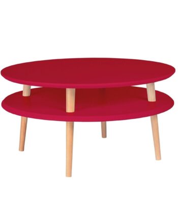 Ufo Sofabord Diameter 70cm   Højde 35cm Rød