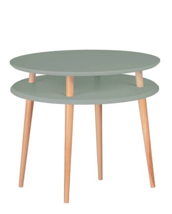 Ufo Sofabord Diameter 70cm   Højde 61cm Salviegrøn