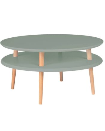 Ufo Sofabord Diameter 70cm   Højde 35cm Salviegrøn