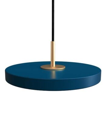 Umage Asteria Pendel Mini Petrol Blue   Messing  : Erling Christensen Møbler