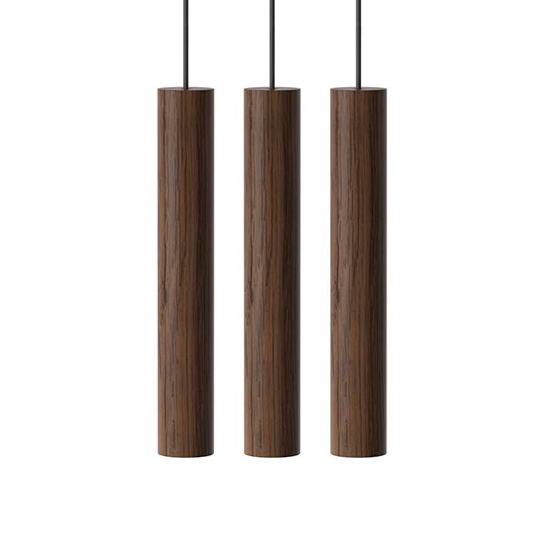 Umage Chimes Cluster Pendel Med Lamper Mørk Eg : Erling Christensen Møbler