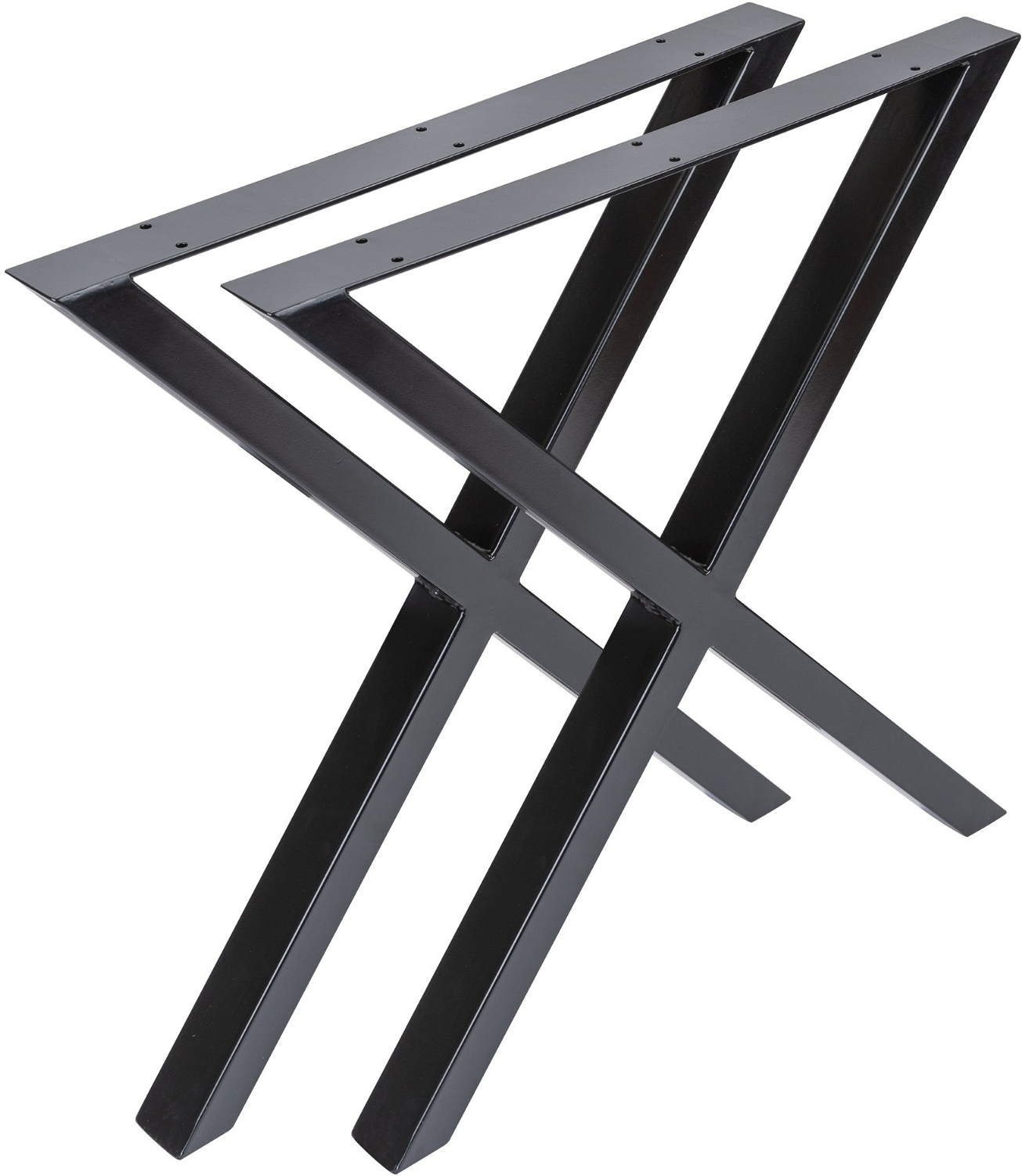 Understel Bordben Til Plankebord Oscar   Nielsen Design Sort Pulverlakeret Metal H71   L65 Cm