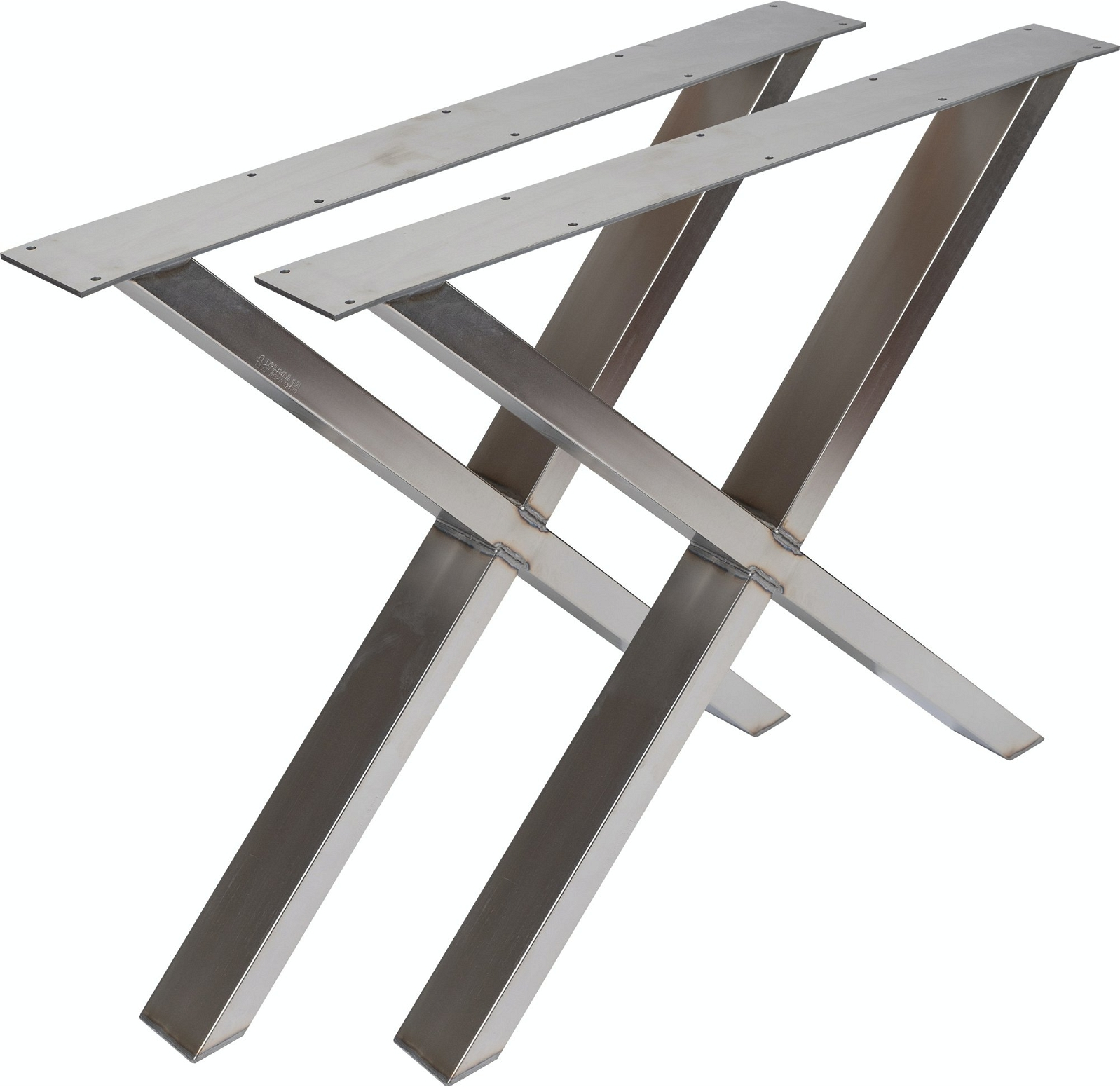 Understel Til Plankebord Nielsen Design Oscar Krydsstel   Pulverlakeret Metal H71 5ã L75   Cm Rustfrit Stål