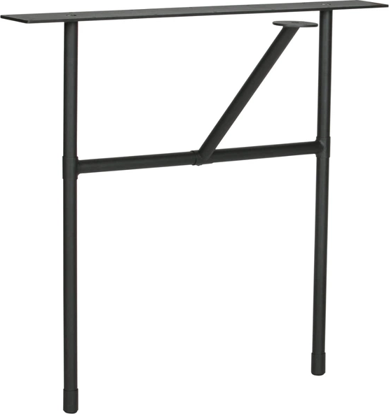Understel Til Plankebord Woood Tablo  -leg  Sort Metal Bordben H72ã L79ã D36 Cm