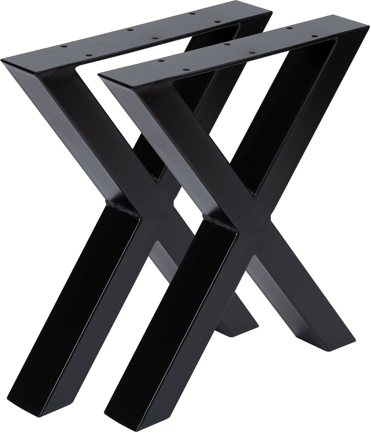 Understel Til Sofabord Nielsen Design Oscar Krydsstel   Sort Pulverlakeret Metal H40xb6xl35 Cm