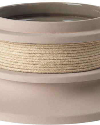 Urtepotte Kristina Dam Rope ø30   H15   Cm Beige Stentøj Og Reb Skulpturel Form