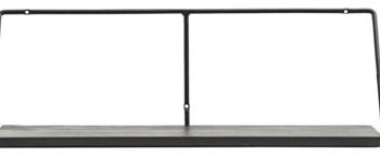 Væghylde House Doctor Wired   Sort Jern Og Mangotræ 70ã 24 Cm