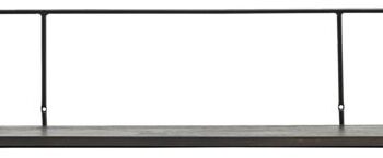 Væghylde House Doctor Wired Sortbejdset Mangotræ Og Jern 130 Cm