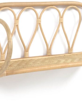 Væghylde Kave Home Nyarai   Håndflettet Rattan Natur 25   58 Cm