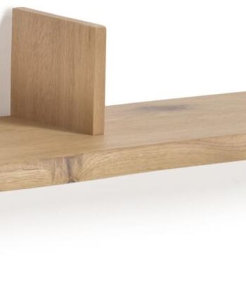 Væghylde Kave Home Rasha   Egetræsfiner Reol  Rustik Kolonial  100x21x15 Cm