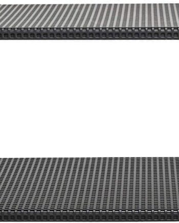 Væghylde Kristina Dam Grid Sort Pulverlakeret Stål 25x75 Cm